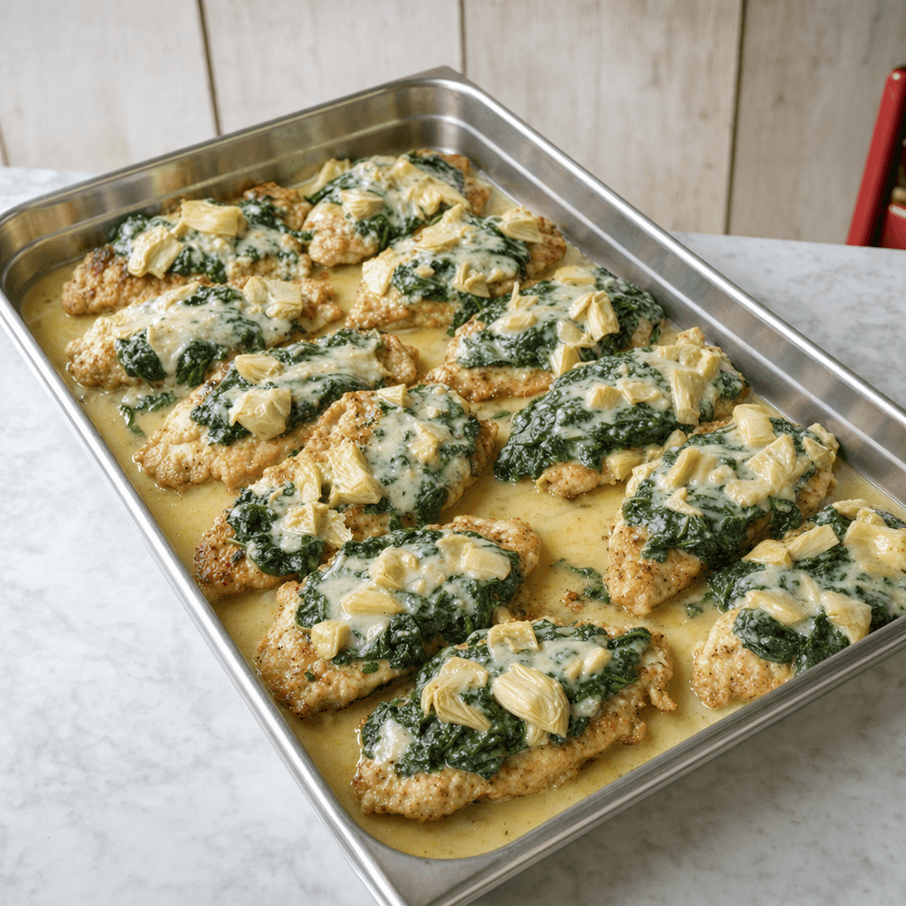 Chicken or Veal Florentine